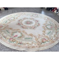 Китайский ковер 0016 Крем круг